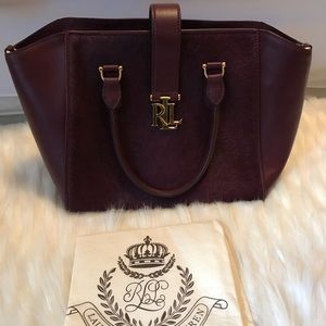 Ralph Lauren leather Carrington Bethany Shopper